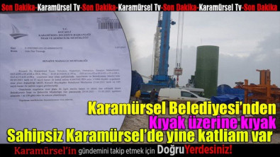 Karamürsel Belediyesi yine bir skandala imza attı!