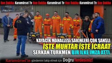 Kayacık muhtarı Serkan Türkmen duyarsız kalmadı