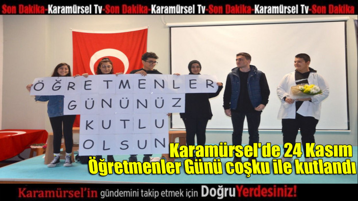 Karamürsel'de 24 Kasım Öğretmenler Günü coşku ile kutlandı